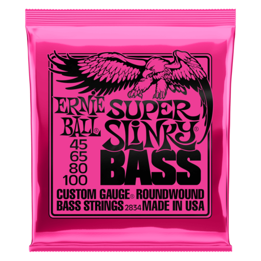 Ernie ball 2834 SUPER SLINKY NICKEL WOUND ELECTRIC BASS STRINGS - 45-100